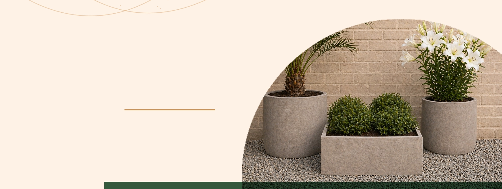 Concrete Trough Planters for Gardens promotion collection at Premium Plant Pots